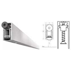 UE USZCZELKA OPADAJĄCA ACOUSTIC PLUS 730mm (>530mm) [K5-200-1F-0730] Srebrny