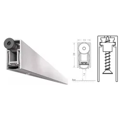 UE USZCZELKA OPADAJĄCA ACOUSTIC PLUS 1130mm (>980mm) [K5-200-1F-1130] Srebrny