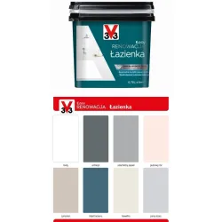 V33 farba renowacyjna Łazienka i płytki ceramiczne 0,75 L Antracyt