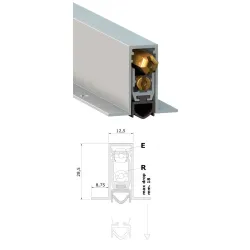 Hafele Uszczelka opadająca Comaglio 1800 1030mm 