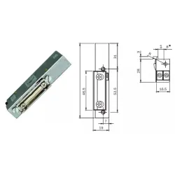 ISEO ELEKTROZACZEP 12V DO BLACH ZACZEPOWYCH, PRAWY ISEO ELEKTROZACZEP 12V DO BLACH ZACZEPOWYCH, PRAWY