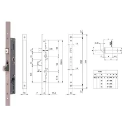 ISEO ZAMEK BLINDO 92WB, E=30mm, 326x24x3mm Stal nierdzewna ISEO ZAMEK BLINDO 92WB, E=30mm, 326x24x3mm Stal nierdzewna