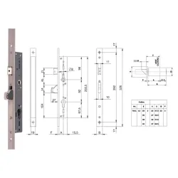 ISEO ZAMEK BLINDO 92WB, E=30mm, 326x22x3mm Stal nierdzewna ISEO ZAMEK BLINDO 92WB, E=30mm, 326x22x3mm Stal nierdzewna