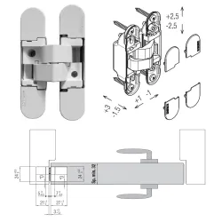Koblenz ZAWIAS WPUSZCZANY K1019 Biały Koblenz ZAWIAS WPUSZCZANY K1019 Biały