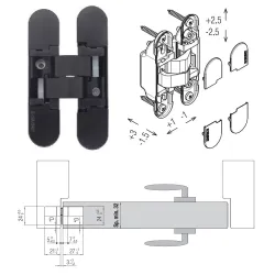 Koblenz ZAWIAS WPUSZCZANY K1019 Czarny Koblenz ZAWIAS WPUSZCZANY K1019 Czarny