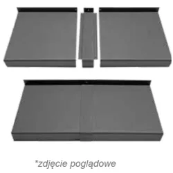 aluron Łącznik aluminiowy prosty 180° ALURON do parapetów Classic Szary RAL7016
