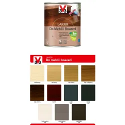 V33 Lakier do mebli i boazerii 1L Dąb średni