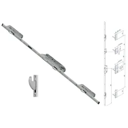 FUHR Zasuwnica drzwiowa 855GL U24/35/92/8 sterowana wkładką haki 1790 mm Stal szlachetna