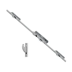FUHR Zasuwnica drzwiowa 859 20/55/92/8 sterowana klamką – haki Ocynk srebrny