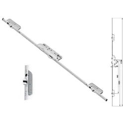 FUHR Zasuwnica drzwiowa 833 U24/45/92/8 automat 1790mm Ocynk srebrny