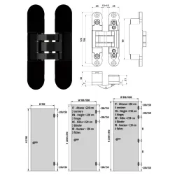 Otlav ZAWIAS WPUSZCZANY INVISACTA 230 3-D 60 KG  Czarny