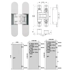 Otlav ZAWIAS WPUSZCZANY INVISACTA 230 3-D 60 KG  Biały