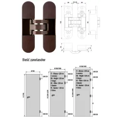 Otlav ZAWIAS WPUSZCZANY INVISACTA 300 3-D 60 KG Brązowy