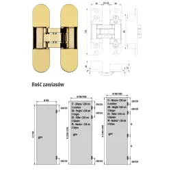 Otlav ZAWIAS WPUSZCZANY INVISACTA 300 3-D 60 KG Złoty