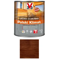 V33 LAZURA POLKI KLIMAT 7 LAT 0,75l Drewno egzotyczne