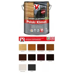 V33 Lazura Polski Klimat 10 lat 5L Antracyt