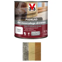 V33 Podkład do zszarzałego drewna 0,5L Jasne drewno