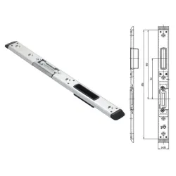 FUHR Zaczep zamka głównego RFH57729RX- prawy 11/U25x6,5 Ocynk srebrny