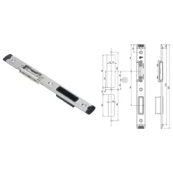 FUHR Zaczep zamka głównego prawy U24x5 mm Stal szlachetna FUHR Zaczep zamka głównego prawy U24x5 mm Stal szlachetna