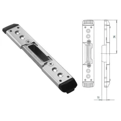 FUHR Zaczep bolca i zamka dodatkowego zasuwnicy ruchomy słupek PVC oś 13 mm FUHR Zaczep bolca i zamka dodatkowego zasuwnicy ruchomy słupek PVC oś 13 mm