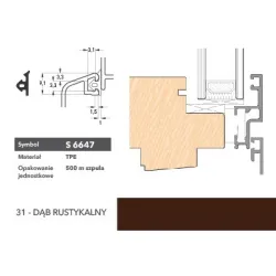 Deventer Uszczelka okienna S6647 – 400 m Dąb rustykalny