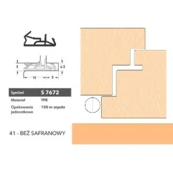 Deventer Uszczelka do drzwi zewnętrznych S7672 – 150 m Beż safranowy
