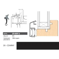 Deventer Uszczelka okienna SP6881b – 150 m Czarny