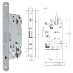 STV ZAMEK MAGNETYCZNY 85WB E=50mm Chrom matowy