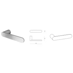 Linea Cali KLAMKA NUDA PURE [GD 40-60mm] Chrom matowy