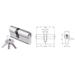 Wilka Wkładka bębenkowa 40/50 W5  Nikiel