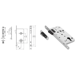 LOB Zamek magnetyczny Z75M PZ Stal