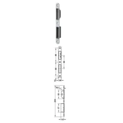 Hafele Zaczep do zamka magnetycznego KFV 116 Stal nierdzewna