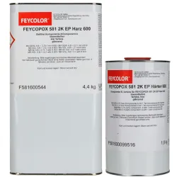 FEYCOLOR FEYCOPOX 581 2K EP 600 11kg + utwardzacz 4kg Bezbarwny