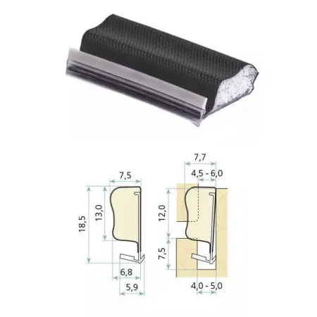 Schlegel Uszczelka okienna QLON QL-3053 200m Czarny