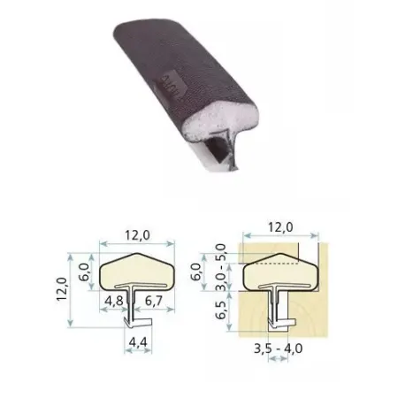 Schlegel Uszczelka drzwiowa QLON QL-3106 250m Brąz