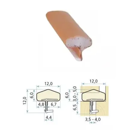 Schlegel Uszczelka drzwiowa QLON QL-3106 250m Dąb jasny