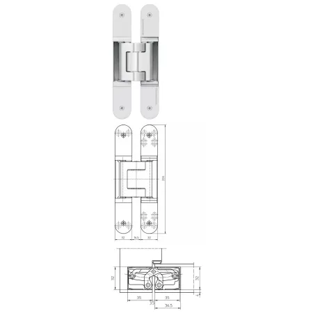 simonswerk TECTUS TE 540 3D F1-chrom mat