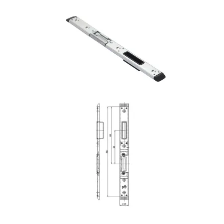 FUHR Zaczep zamka głównego - prawy 11/U25x6,5 – drewno 