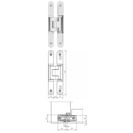 simonswerk TECTUS TE 240 3D               F1-chrom mat