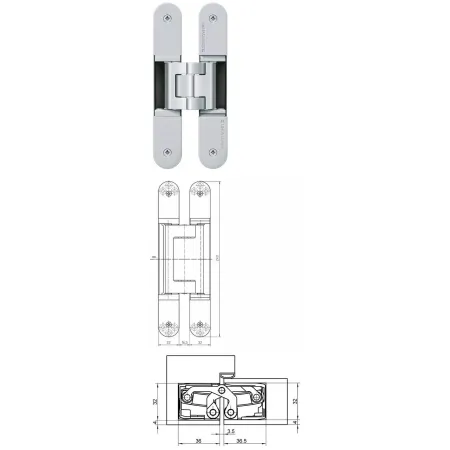simonswerk TECTUS TE 640 3D F1-chrom mat