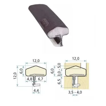 Schlegel Uszczelka drzwiowa QLON QL-3106 25m Brąz