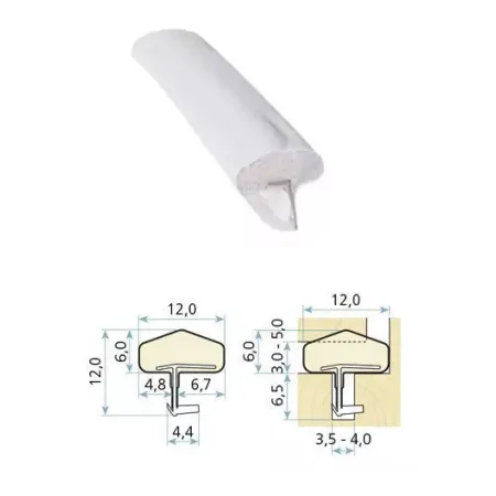 Schlegel Uszczelka drzwiowa QLON QL-3106 25m Biały