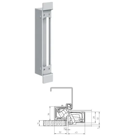 simonswerk Element gniazdowy TECTUS TE 541 3D FVZ SZ Ocynk niebieski