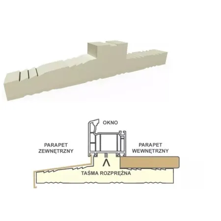 PENOSIL Ciepły parapet XPS Bruegmann-bluEvolution 92 1,25 m 