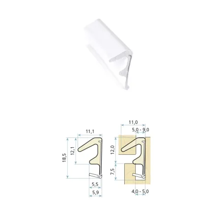 Schlegel Uszczelka drzwiowa QLON QL-3104 25m Bialy