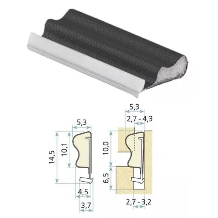 Schlegel Uszczelka okienna QLON QL-3072 300m Czarny
