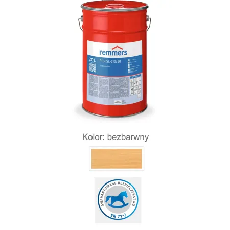 remmers PUR SL-212-Schichtlack 20 mat 5L Bezbarwny mat