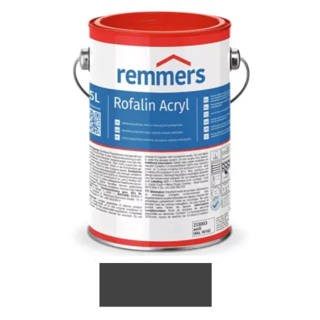 remmers Farba chroniąca przed czynnikami atmosferycznymi Rofalin Acryl 5L Czarny