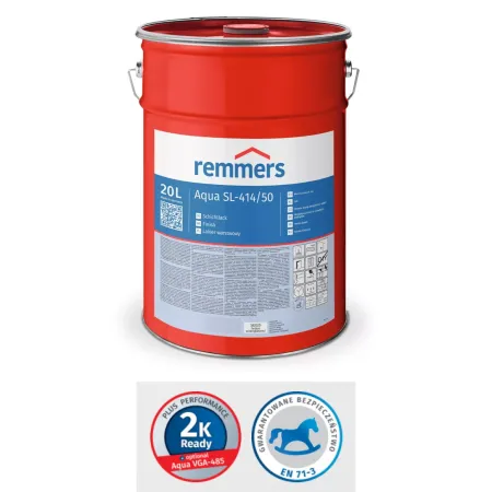remmers Aqua SL-414 Lakier wodny, Farba akrylowa do drewna 20L Bezbarwny półmat