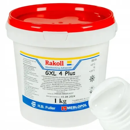 RAKOLL Klej do drewna RAKOLL GXL-4 Plus wodoodporny D4 1kg biały